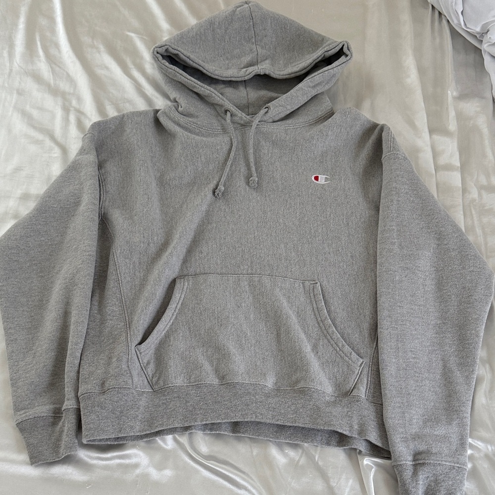 Champion Heather Gray Pullover Hoodie